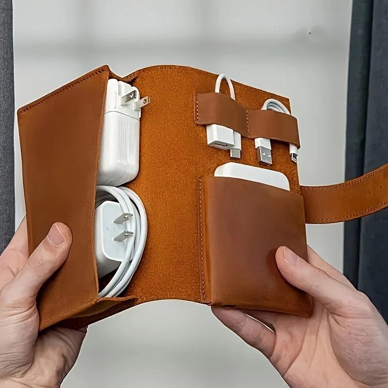 Tech Woven Accessories - 1 قطعة بو الجلود متعددة مقصورة
