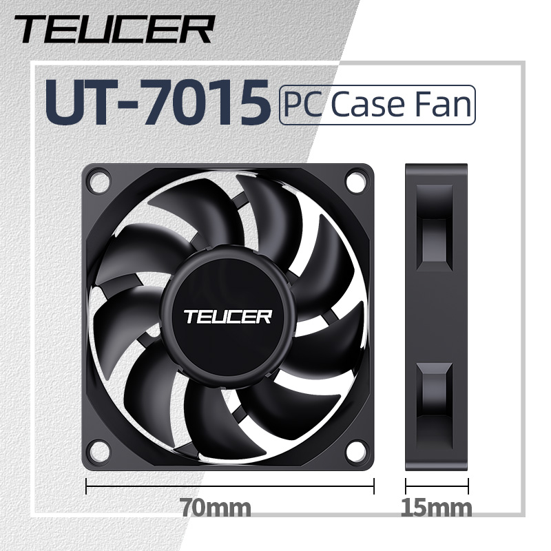 Tech Computer Accessories - Teucer UT-7015 7 سنتيمتر Chassic مروحة